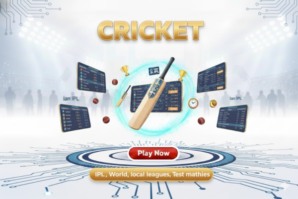 Cricket match illustration